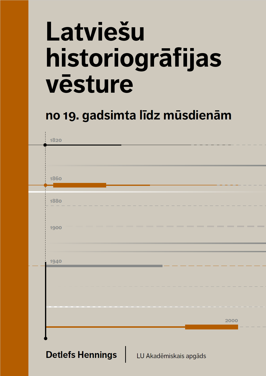 Das Bild zeigt das Buchcover des lettischen Buches