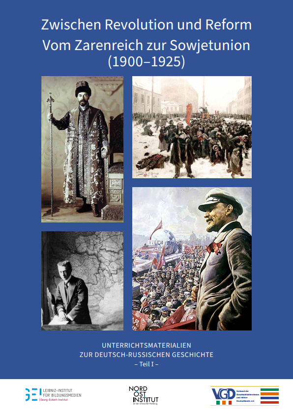 Foto zeigt Cover des Unterrichtsmaterial mit vier Abbildungen