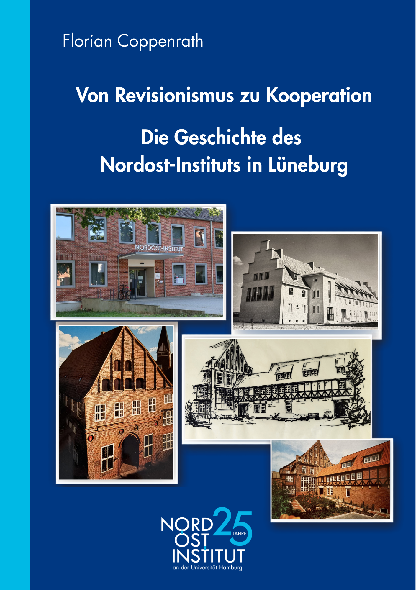 Das Bild zeigt das etwa zwanzigköpfige Team des Nordost-Instituts vor dem Gebäude des Instituts